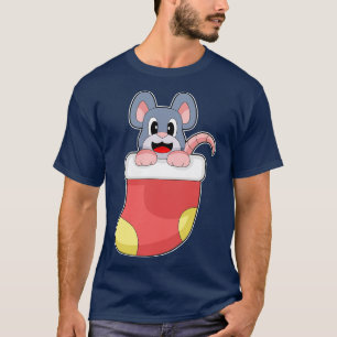 Mouse Christmas Christmas socks T-Shirt