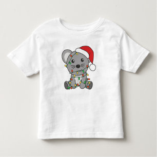 Mouse Christmas Winter Animals Holiday Mice Toddler T-Shirt