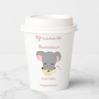 Mouse Cocoa Cappuccino Paper Cups