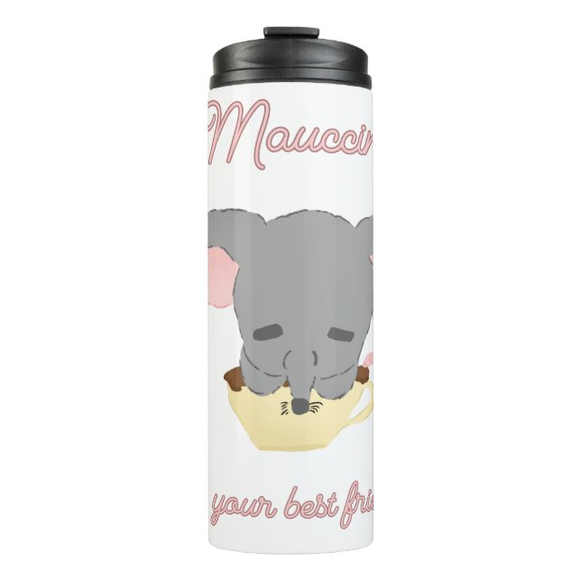 Mouse Cocoa Cappuccino Thermal Tumbler (Front)