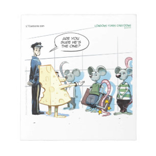 Mouse Crimes by Rick London Funny Notepad