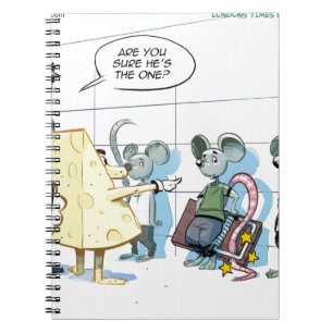 Mouse Crimes by Rick London Funny Spiral Notebook