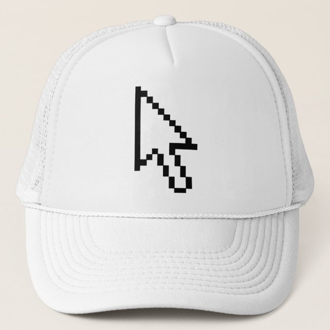 Mouse Cursor Arrow Graphic Trucker Hat (Front)