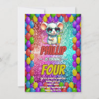Mouse Custom character birthday invite