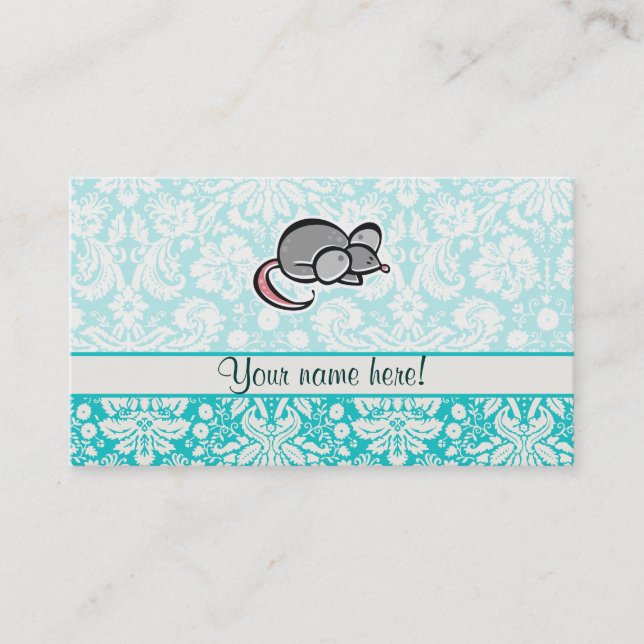 Mouse; Cute Business Card (Front)
