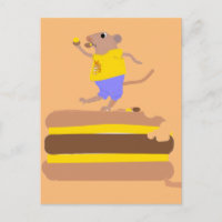 Mouse dancing on(and eating) burgher