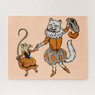 mouse dancing with a cat jigsaw puzzle