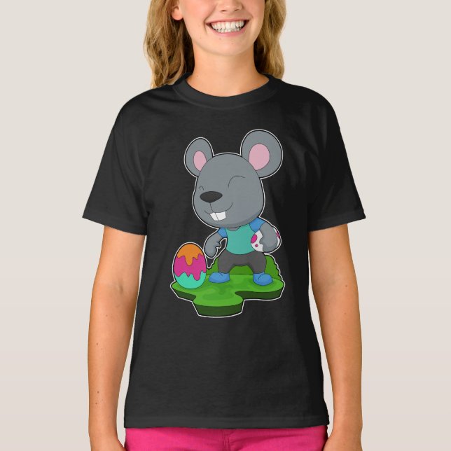 Mouse Easter Easter egg T-Shirt (Front)