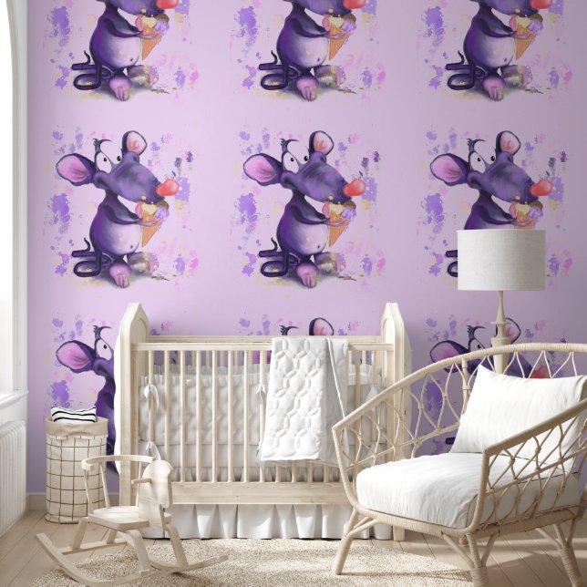 Mouse Eat Ice Cream Funny Wallpaper (Kids)