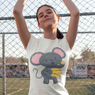Mouse Eating Cheese T-Shirt
