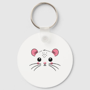 Mouse Face Costume Girl Boy Birthday Mouse Hallowe Key Ring