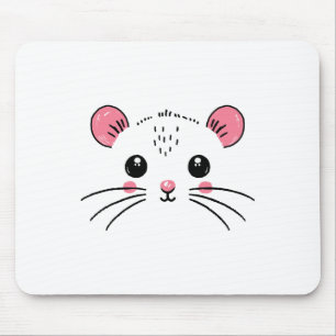 Mouse Face Costume Girl Boy Birthday Mouse Hallowe Pad