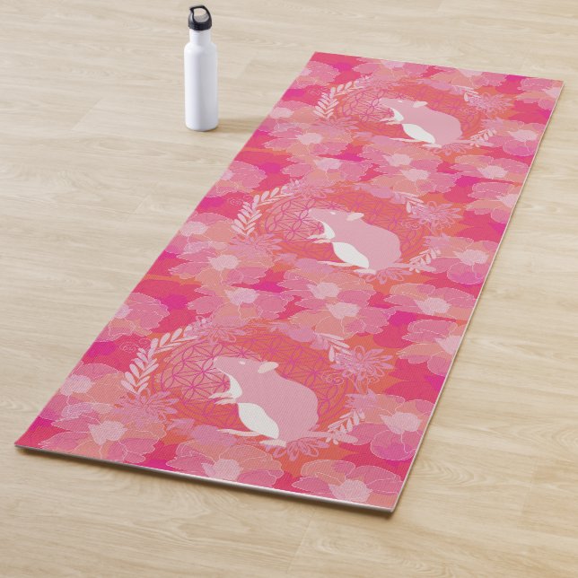 Mouse flower of life yoga mat (In Situ)