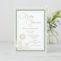 Mouse Gingham Vintage Baby Shower