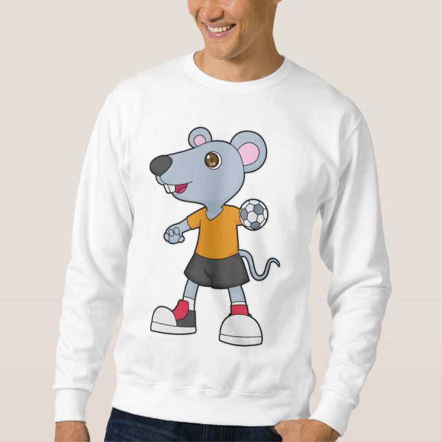 Mouse Handball player Handball Sweatshirt (Front)