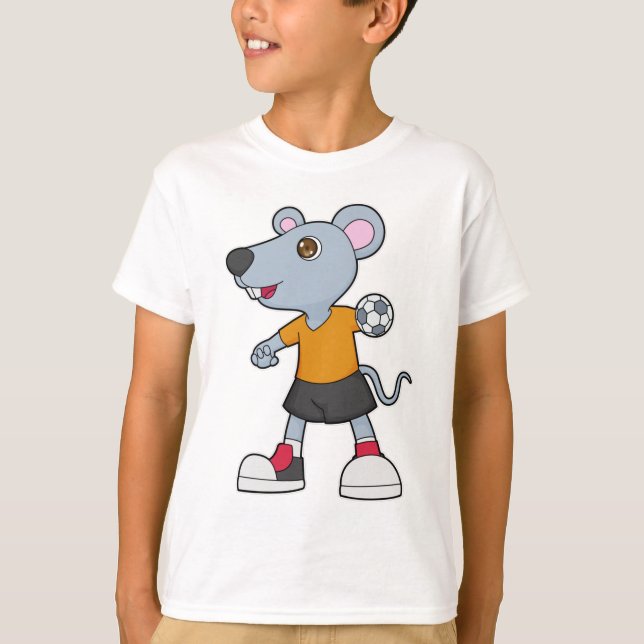 Mouse Handball player Handball T-Shirt (Front)