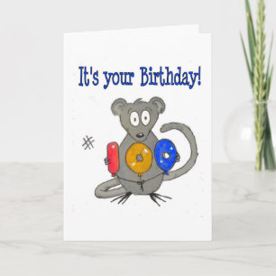 Mouse Happy 100 Birthday Card