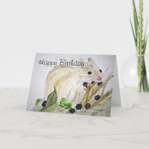 Mouse Happy Birthday Card