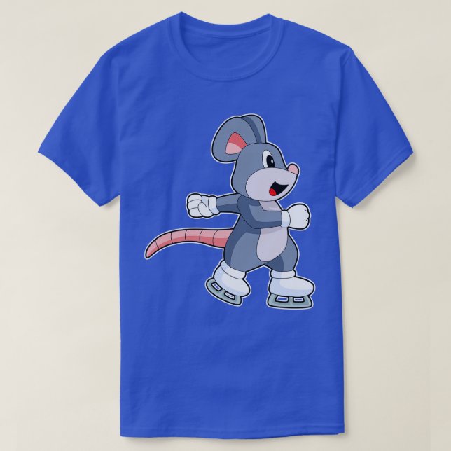 Mouse Ice skating Ice skates 1 T-Shirt (Design Front)