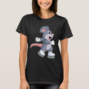 Mouse Ice skating Ice skates T-Shirt