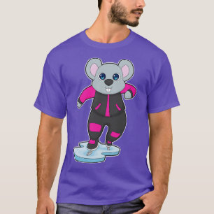 Mouse Ice skating Ice skates T-Shirt