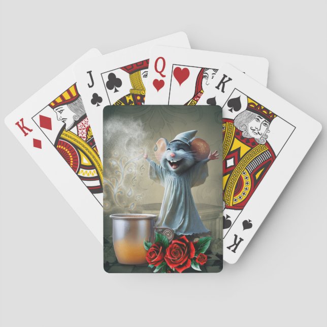Mouse in a Nightgown: The Night of Crazy Tunes.  Playing Cards (Back)
