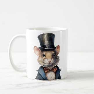 Mouse in a Top Hat and a Suit Mug