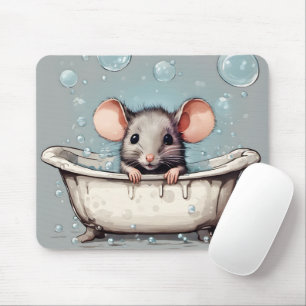 Mouse In Bubble Bath Pad