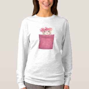 Mouse in pocket. Pink version T-Shirt