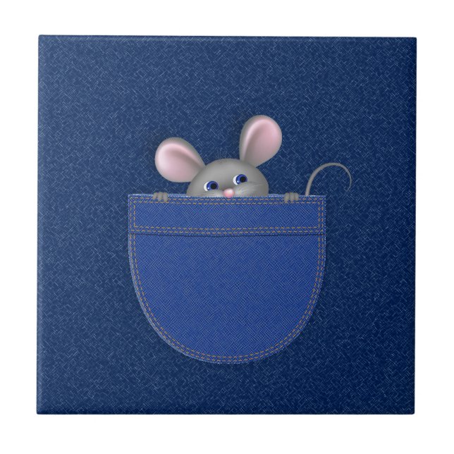 Mouse in Pocket Tile (Front)