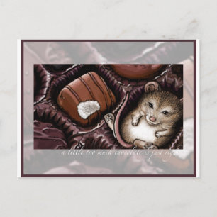 Mouse in the Chocolate Box Postcard