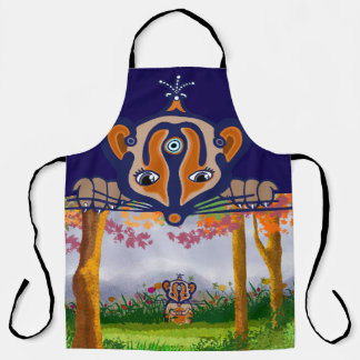 Mouse in the field apron