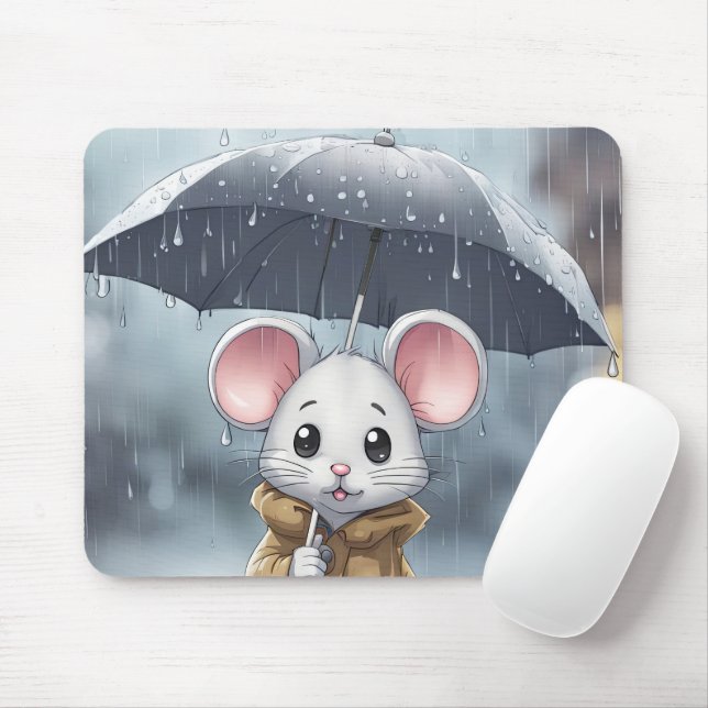 Mouse In The Rain Pad (With Mouse)