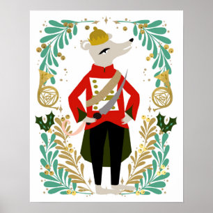 Mouse King Nutcracker Christmas Character Poster