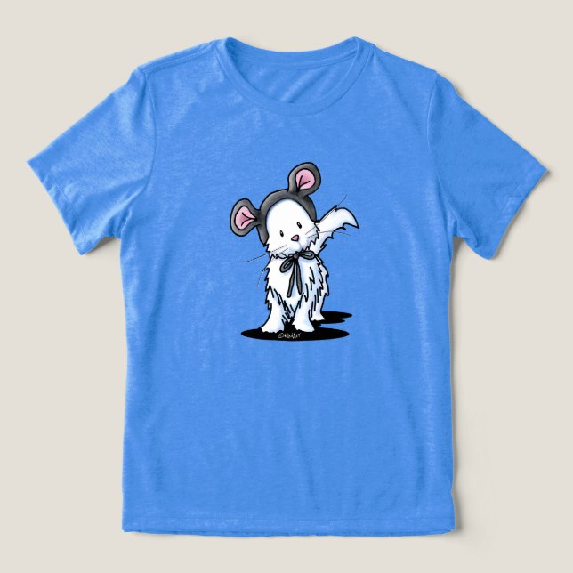 Mouse Kitty KiniArt T-Shirt Tri-Blend Shirt (Design Front)