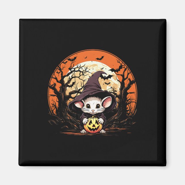 Mouse Lover Halloween Spooky Ghost Costume Style  Magnet (Front)