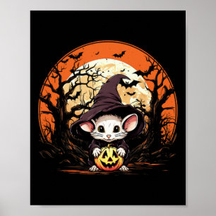 Mouse Lover Halloween Spooky Ghost Costume Style  Poster