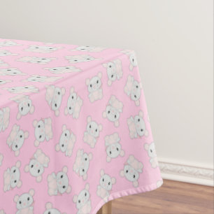 Mouse Mice Birthday Party Pink Tablecloth