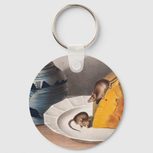 Mouse (Mus-musculus) Illustration Key Ring
