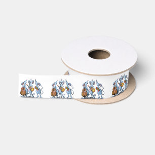 Mouse Music Band Funny Ribbon Satin Ribbon