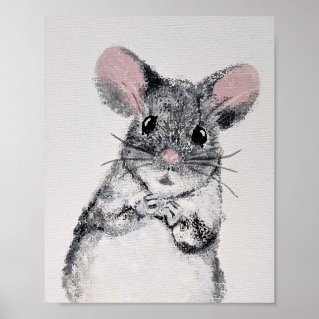 Mouse Nursery Art Poster (Front)