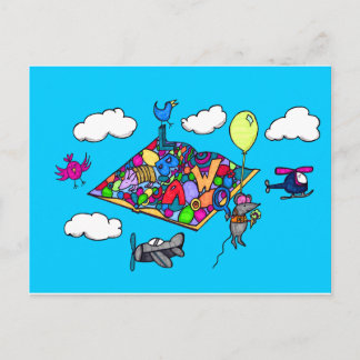 Mouse on an Adventure Postcard