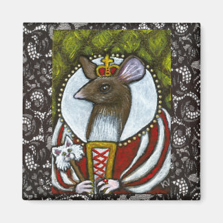 Mouse or Rat Queen with cat Magnet