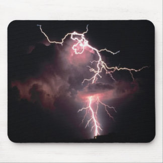**MOUSE PAD - Black Lightning scenic Computer Mat Mouse Pad