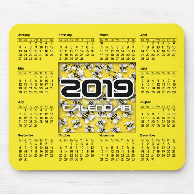 Mouse Pad Calendar 2019 (Front)