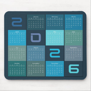 Mouse Pad Calendar 2024