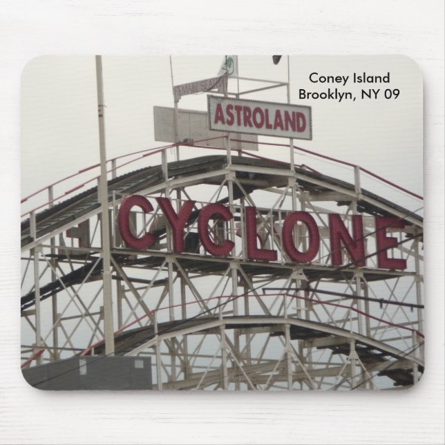 Mouse Pad, Cyclone Roller Coaster Mouse Pad (Front)