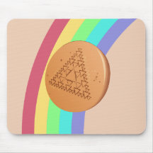 Mouse Pad Dalgona Multiple Triangle - Side View