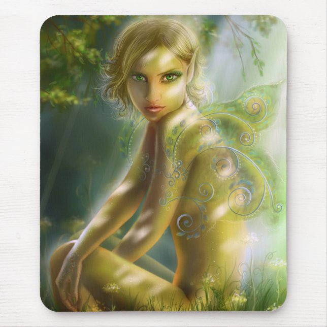 Mouse Pad  "Elf in wood " (Front)