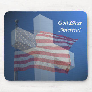 Mouse pad, God bless America! Mouse Pad